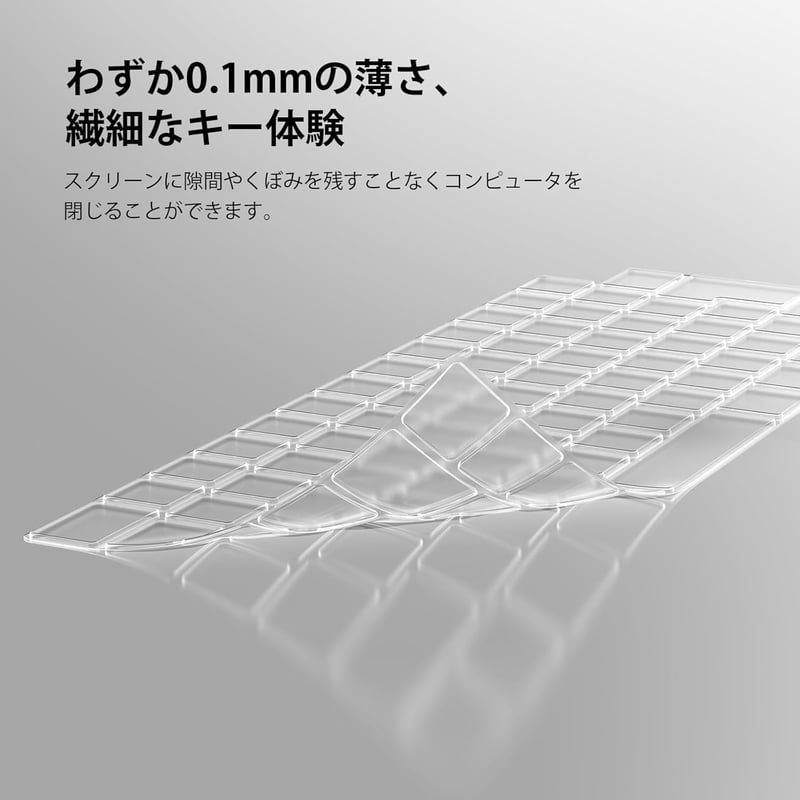 2025年版 MacBook用 TPU透明キーボードカバー（13インチ/14インチ/15インチ/16インチ）