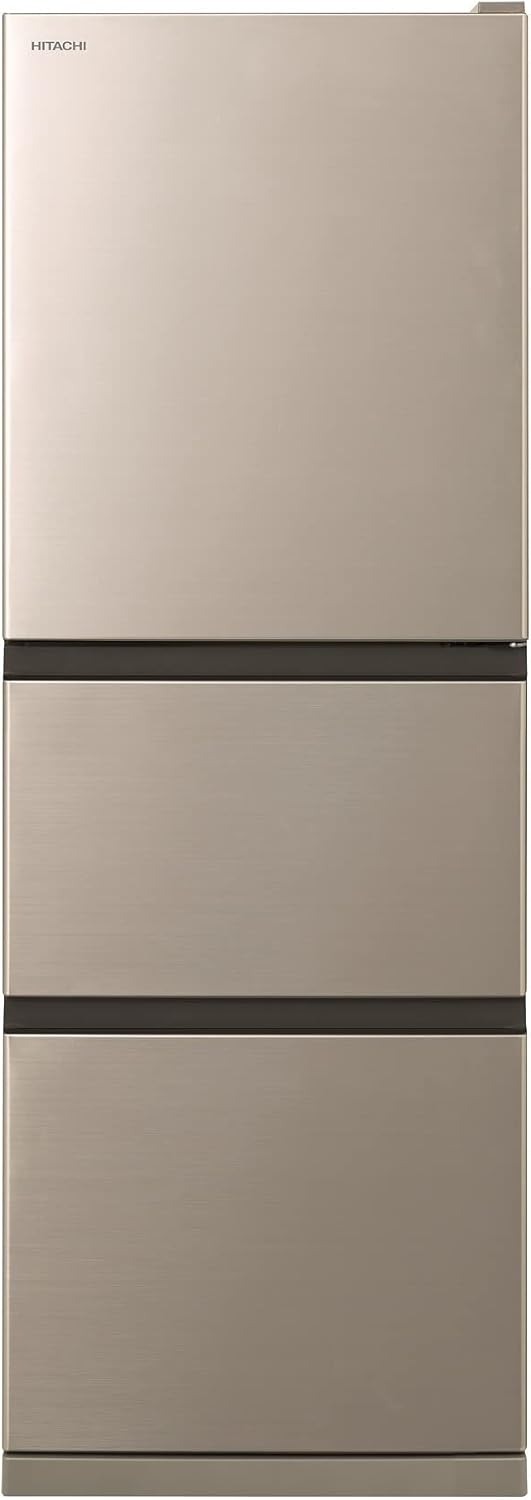 日立 シンプルデザイン 265L 3ドア冷蔵庫 幅54cm R-27RV N