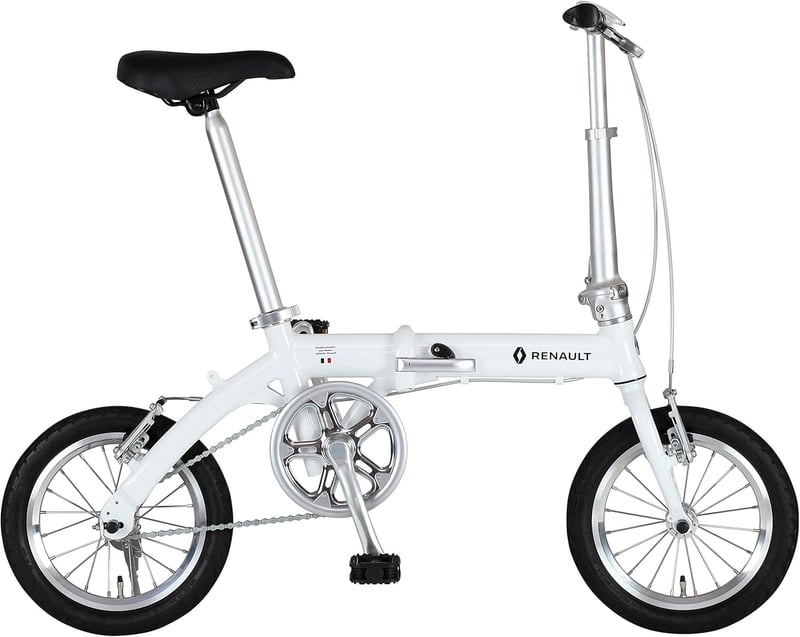 ルノー LIGHT8 14インチ 軽量アルミフレーム 折りたたみ自転車 8.3kg【防錆チェーン・アルミハブ・高さ調整ハンドル】