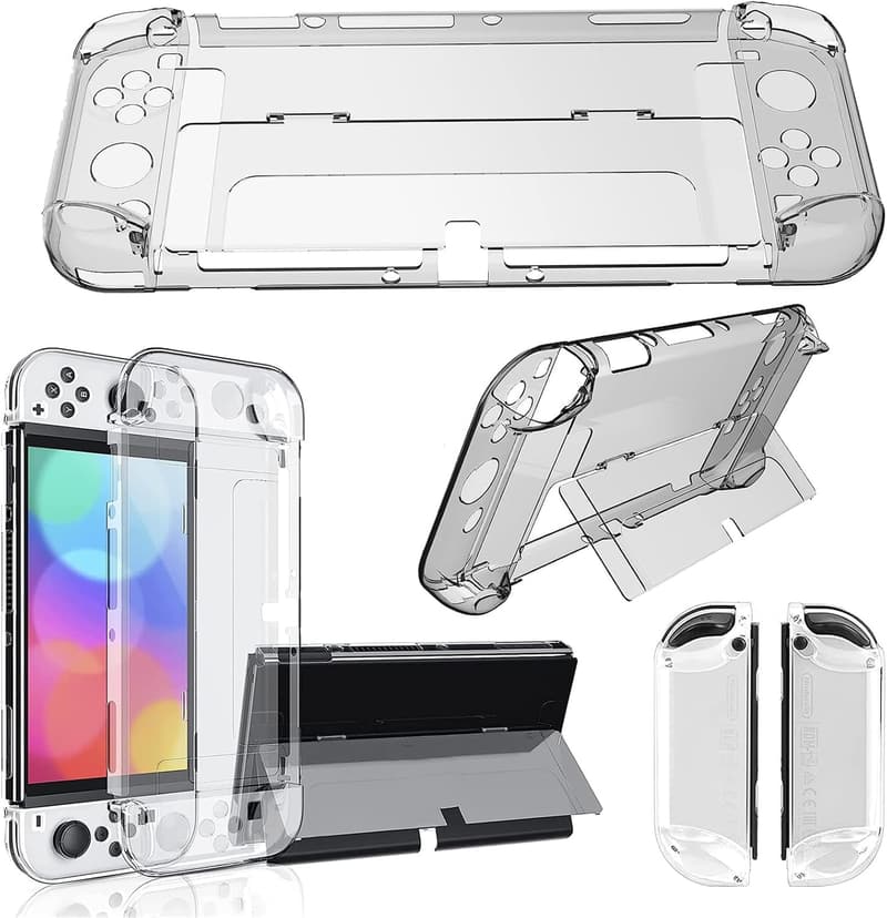 Nintendo Switch OLED カバー 超薄型 TPU製 クリア 着脱簡単 指紋・傷防止【最新改良モデル】