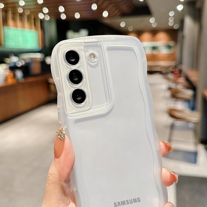 Galaxy S21 用 クリア TPU ケース おしゃれ 軽量 薄型 耐衝撃 ストラップホール付き