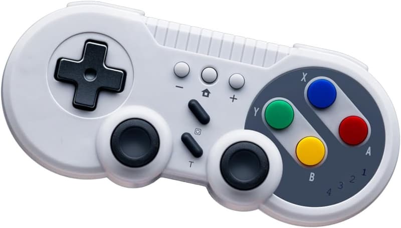 スーパーファミコン型 Switch Pro コントローラー ゲームパッド【Steam・PC対応】