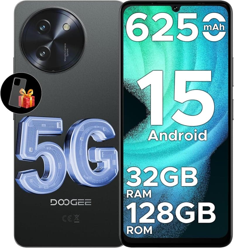 DOOGEE Note59 5Gスマートフォン 32GB RAM + 128GB ROM 120Hz 6.75インチ大画面 16MPカメラ 6750mAhバッテリー