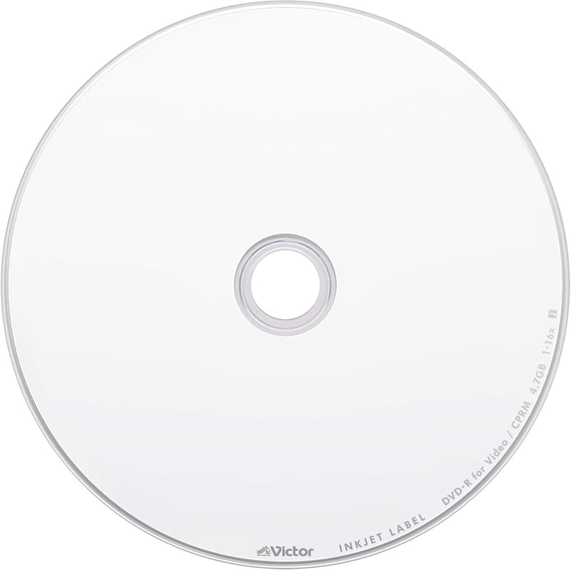 ビクター DVD-R CPRM 120分ホワイトプリンタブル 10枚セット 1-16倍速