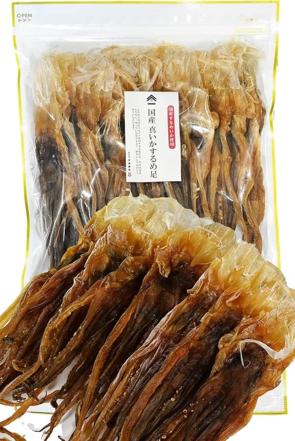 国産真いかスルメジャーキー 500g - 海水由来の塩味【旨み素材】