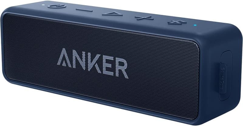 Anker Soundcore 2 防水Bluetoothスピーカー USB Type-C充電 24時間連続再生 (ネイビー)