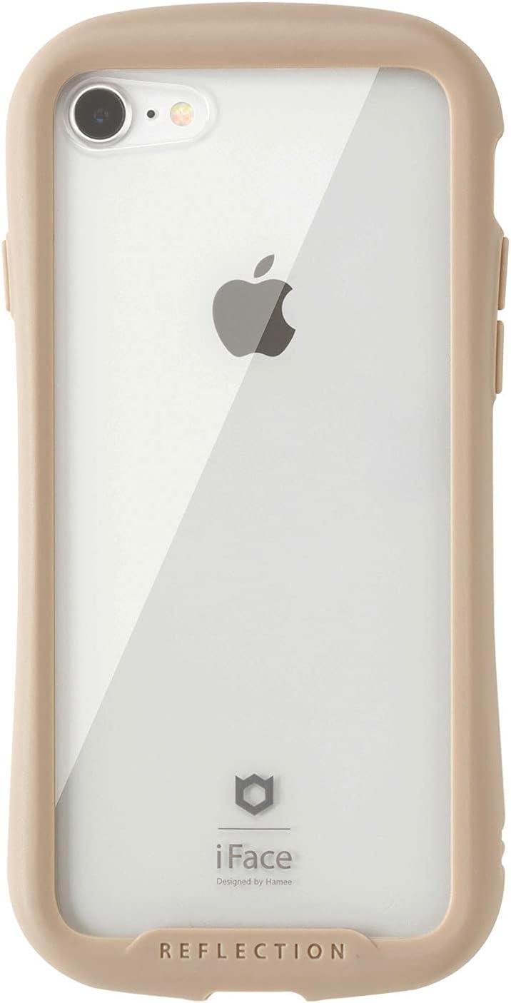 iFace Reflection iPhone SE(第3世代/第2世代)/8/7用クリア強化ガラスケース ベージュ