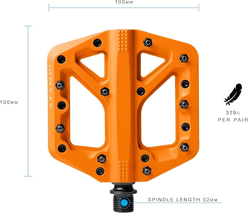 MTB用フラットペダル スタンプ1（CRANKBROTHERS）