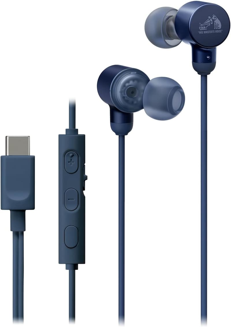 有線ハイレゾイヤホン JVCケンウッド Victor HA-FR29UC-A マイク付き Type-C 1.2m ブルー