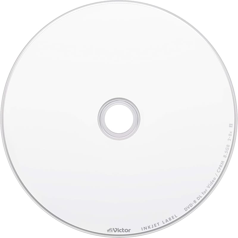 ビクター 片面2層 DVD-R DL 215分 10枚セット 2-8倍速 VHR21HP10J1