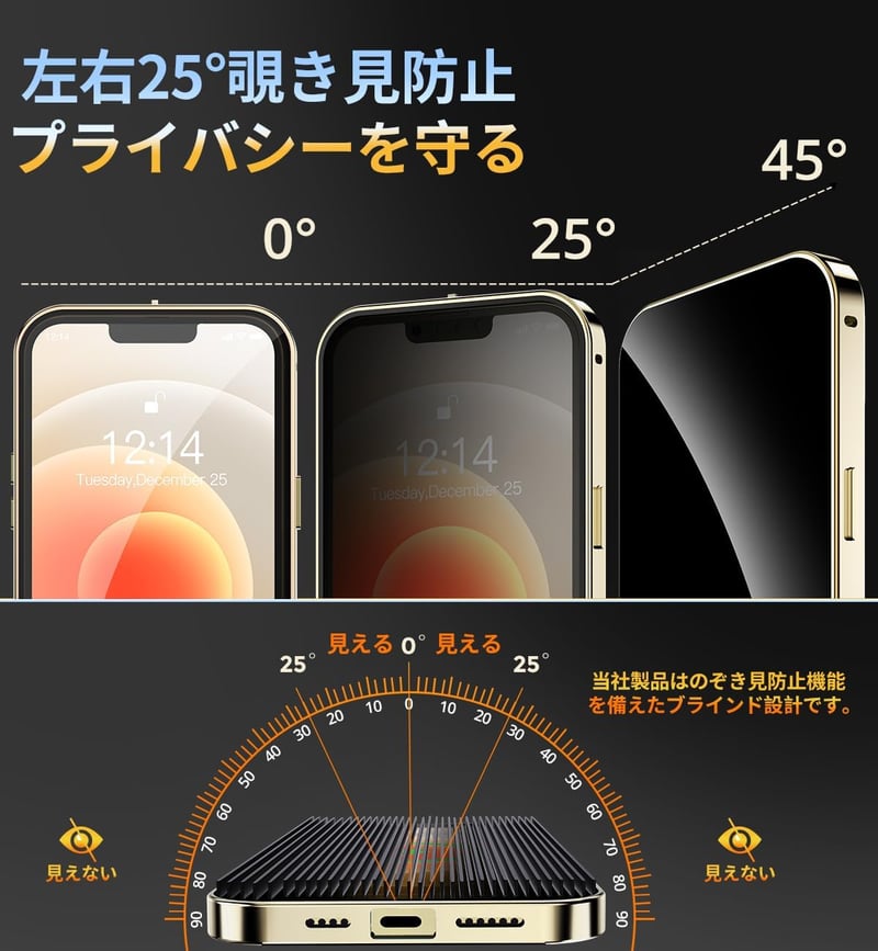 iPhone 12用 自動ポップアップボタン付き ケース ゴールド 9H強化ガラス 耐衝撃 メタルバンパー ワイヤレス充電対応