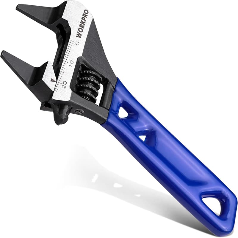 【調整可能】WORKPRO モンキーレンチ 120mm 水道管・配管用 最大開口24mm