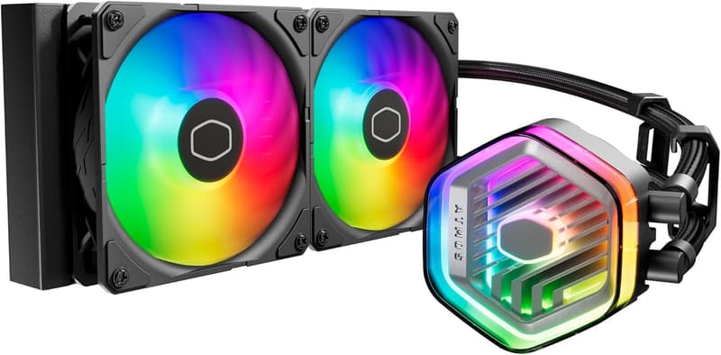 Cooler Master MasterLiquid 240 Atmos 簡易水冷 CPUクーラー 240mm ラジエーター デュアルチャンバー形式