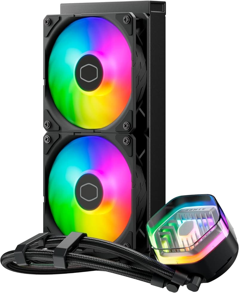 Cooler Master MasterLiquid 240 Atmos 簡易水冷 CPUクーラー 240mm ラジエーター デュアルチャンバー形式