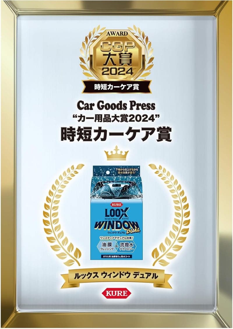 LOOX ウィンドウ撥水コート 80ml - ガラス用油膜取り剤