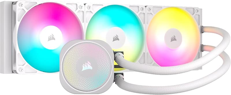 水冷式CPUクーラー CORSAIR NAUTILUS 360 RS ARGBファン付き ホワイト
