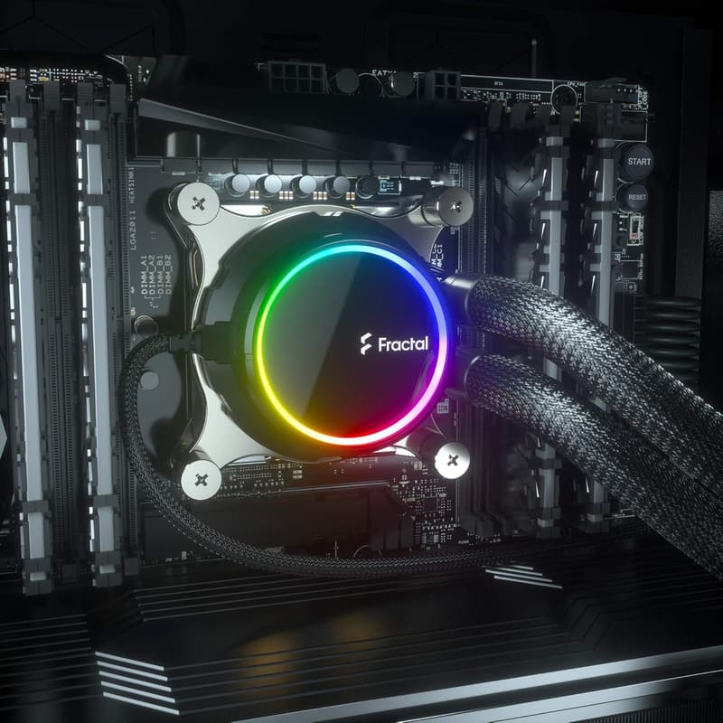 AM5対応 Fractal Design Celsius+ S36 Prisma 360mm 簡易水冷CPUクーラー