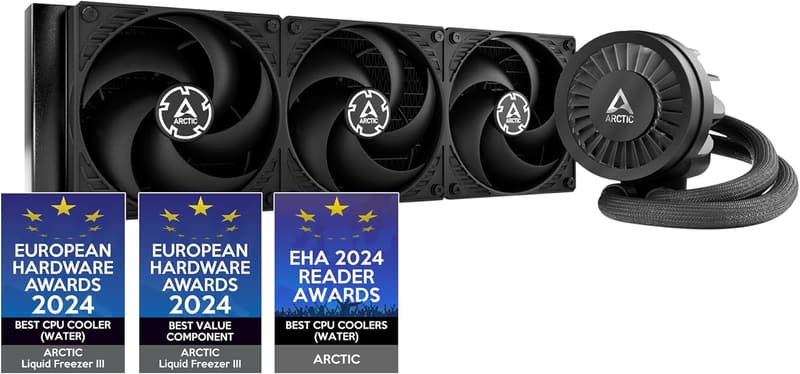 ARCTIC Liquid FreezerⅢ 360 水冷CPUクーラー LGA1700/AM4/AM5対応 38mmラジエーター付き