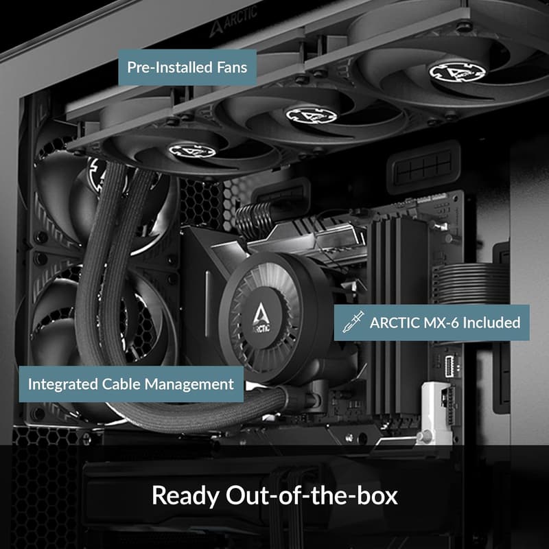 ARCTIC Liquid FreezerⅢ 360 水冷CPUクーラー LGA1700/AM4/AM5対応 38mmラジエーター付き