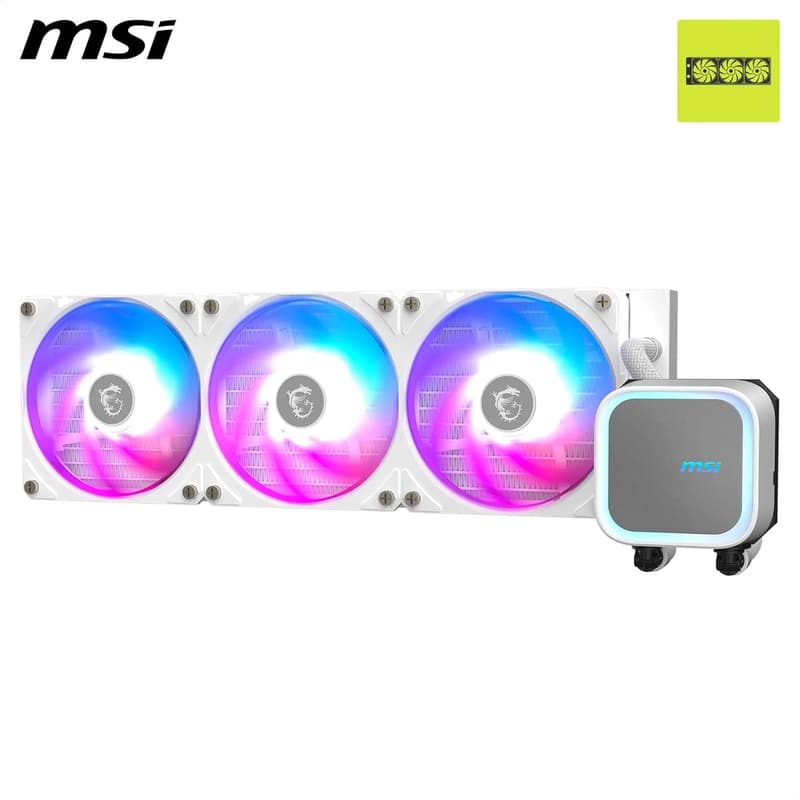 MSI MAG CORELIQUID A13 360 ホワイト簡易水冷CPUクーラー