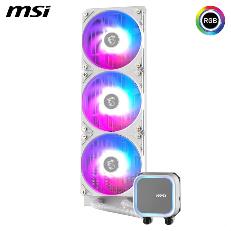 MSI MAG CORELIQUID A13 360 ホワイト簡易水冷CPUクーラー