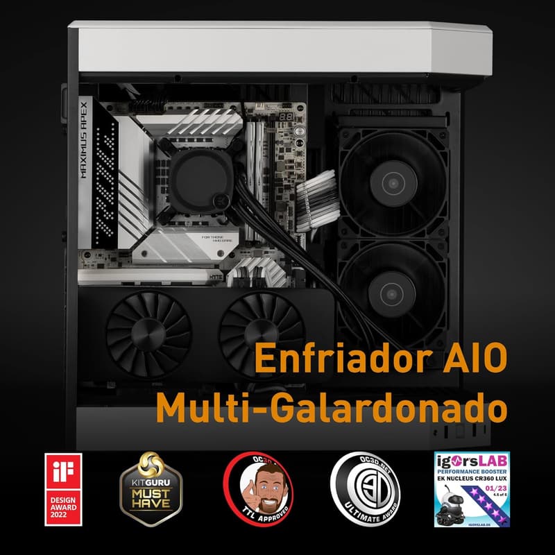 【予約 7月中旬～下旬】EK-Nucleus AIO CR360 Dark 水冷CPUクーラー (EK FPTファン付き)