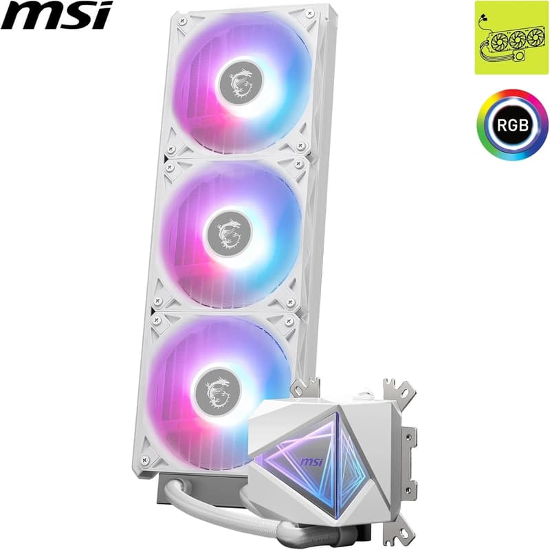 MSI MAG CORELIQUID I360ホワイト 360mm水冷CPUクーラー