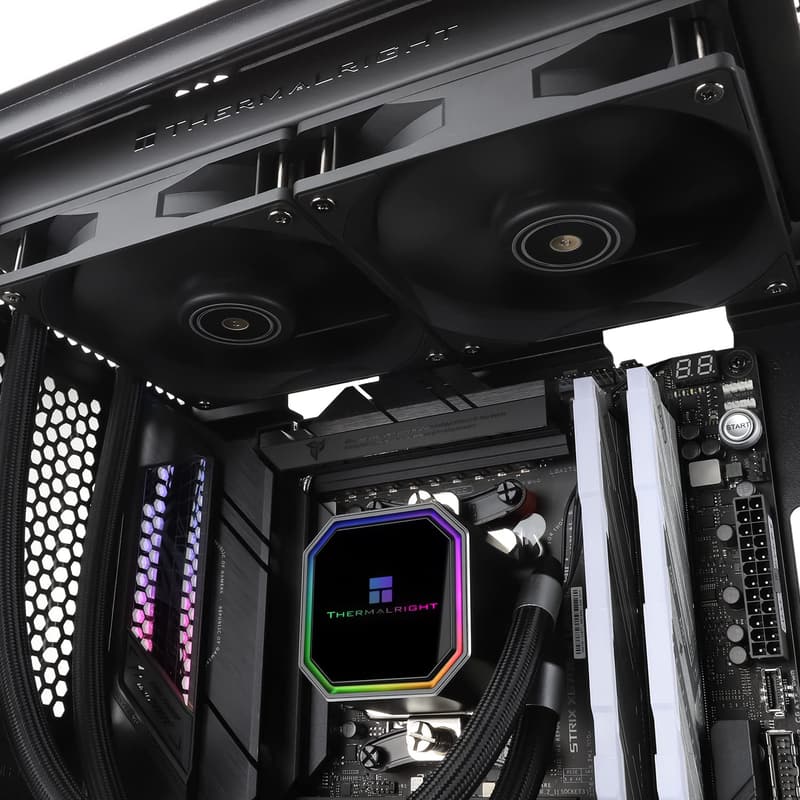 Thermalright Frozen Prism 240 Black 水冷CPUクーラー - AMD/Intel対応、120mmファン×2