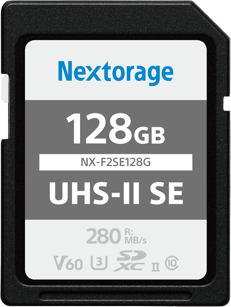 ネクストレージ UHS-II V60 128GB SDXCカード 最大読込280MB/s・書込100MB/s 4K録画対応