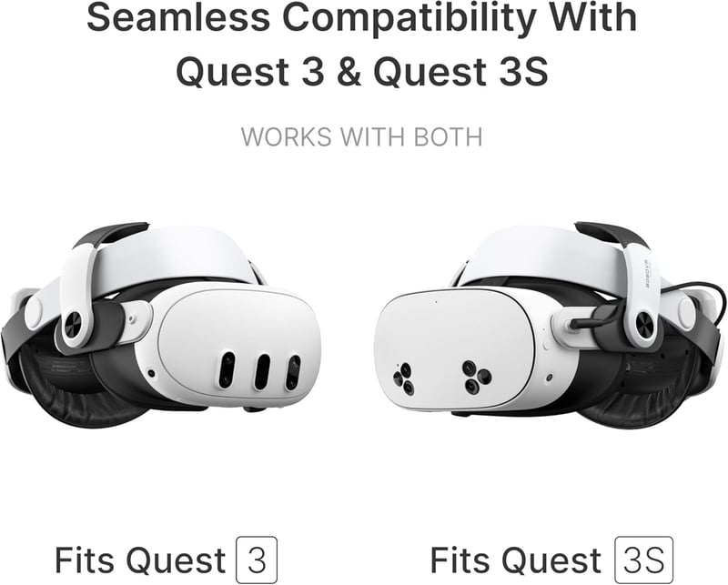 Quest 3/3S互換 BOBOVR M3 Pro バッテリーパックストラップ - 顔のストレス軽減用アクセサリー
