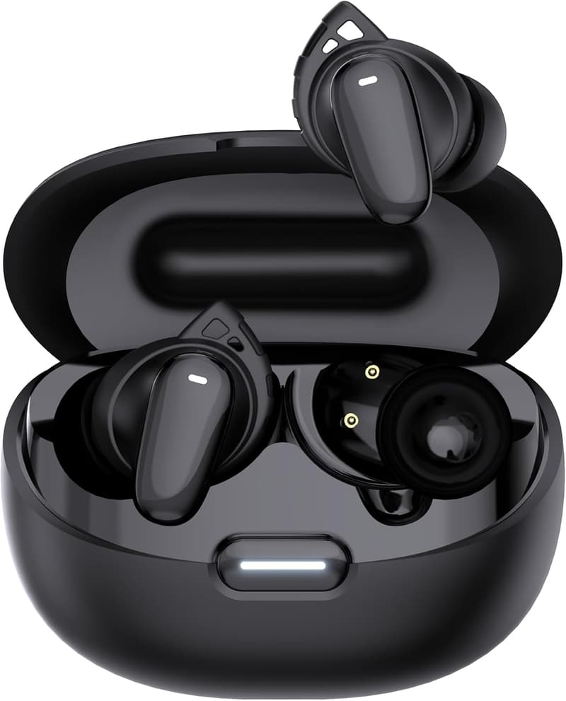 Bluetooth5.4対応 ワイヤレスイヤホン AIノイズキャンセリング IPX7防水 最大65時間再生 HIFI音質 通勤・通学・運動用