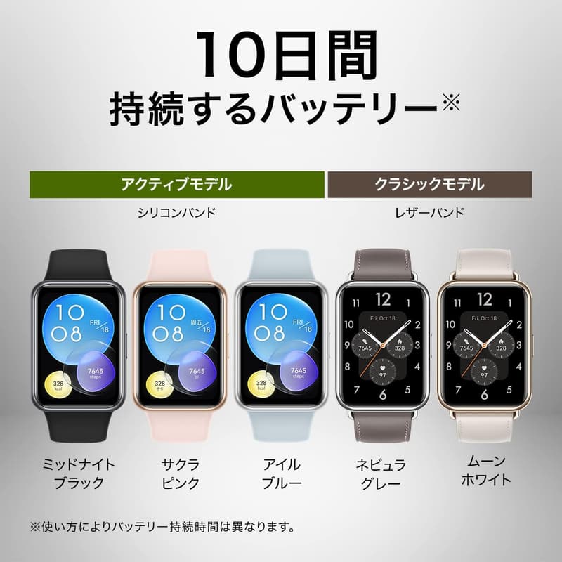 HUAWEI WATCH FIT2 スマートウォッチ 心拍計 ミッドナイトブラック【公式保証付き】