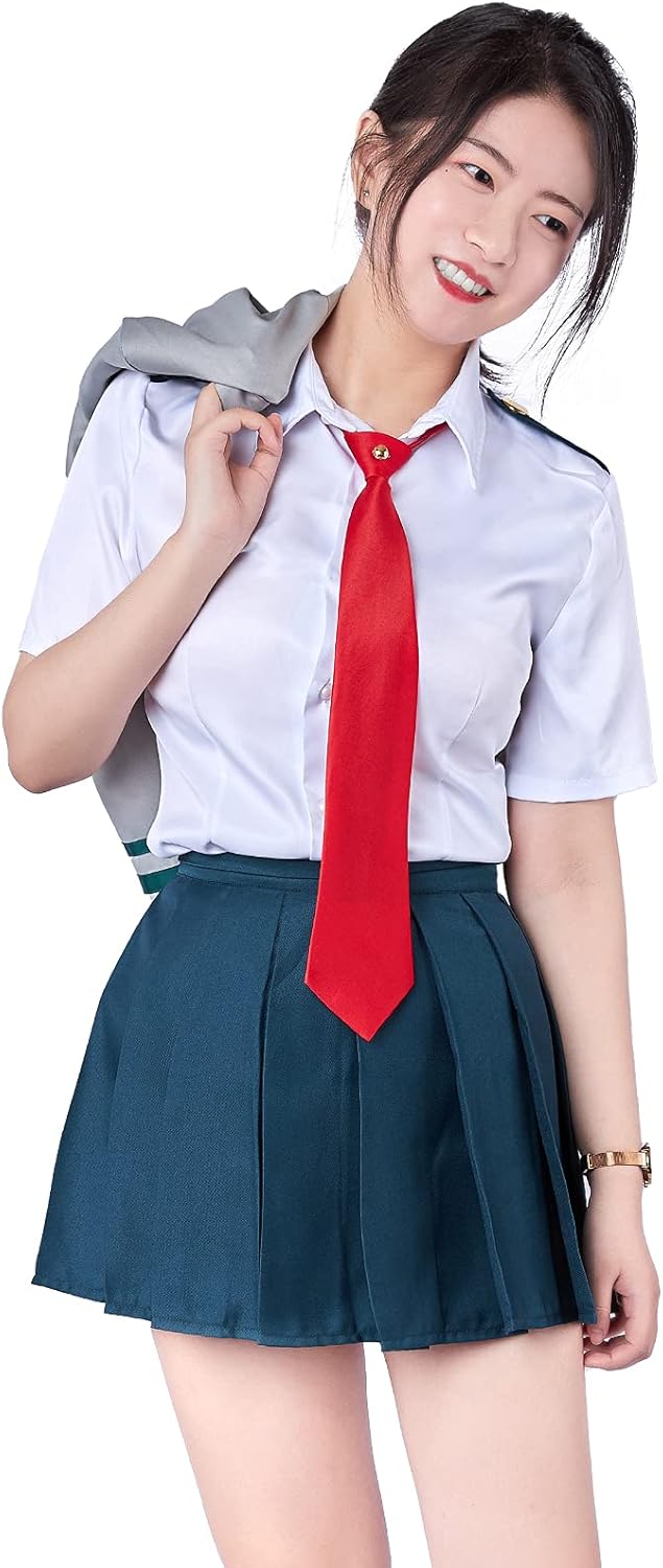 僕のヒーローアカデミア 麗日お茶子・八百万百・蛙吹梅雨 コスプレ衣装(ヒロアカ制服)ハロウィン・イベント用