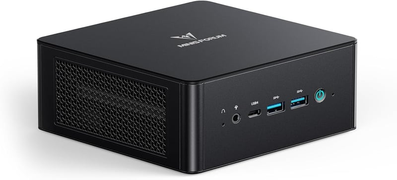 ゲーミングPC MINISFORUM UM890 Pro | AMD Ryzen 9 8945HS | DDR5-5600MHz 64GB 1TB | Windows 11 Pro | Radeon 780M | 4画面出力 | Wi-Fi6E