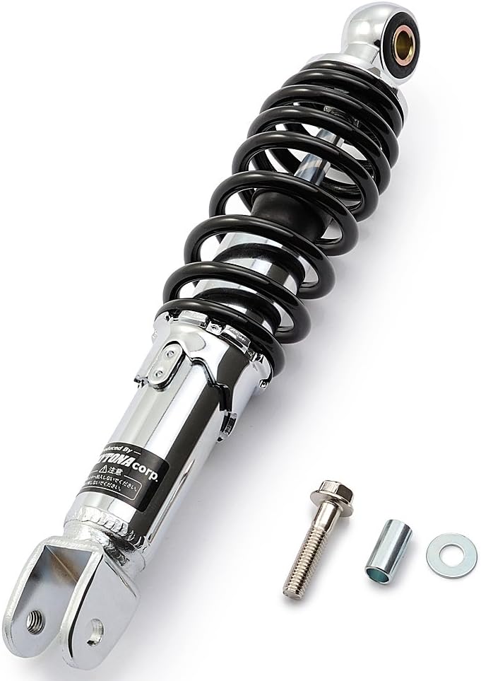 汎用バイク用リアサスペンション ブラックスプリング 260mm 73536