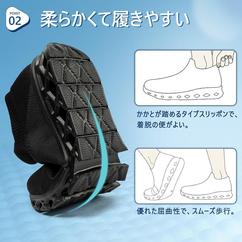 超軽量通気性スニーカー 男女兼用 ナースシューズ カジュアルシューズ 22.5cm-28.0cm