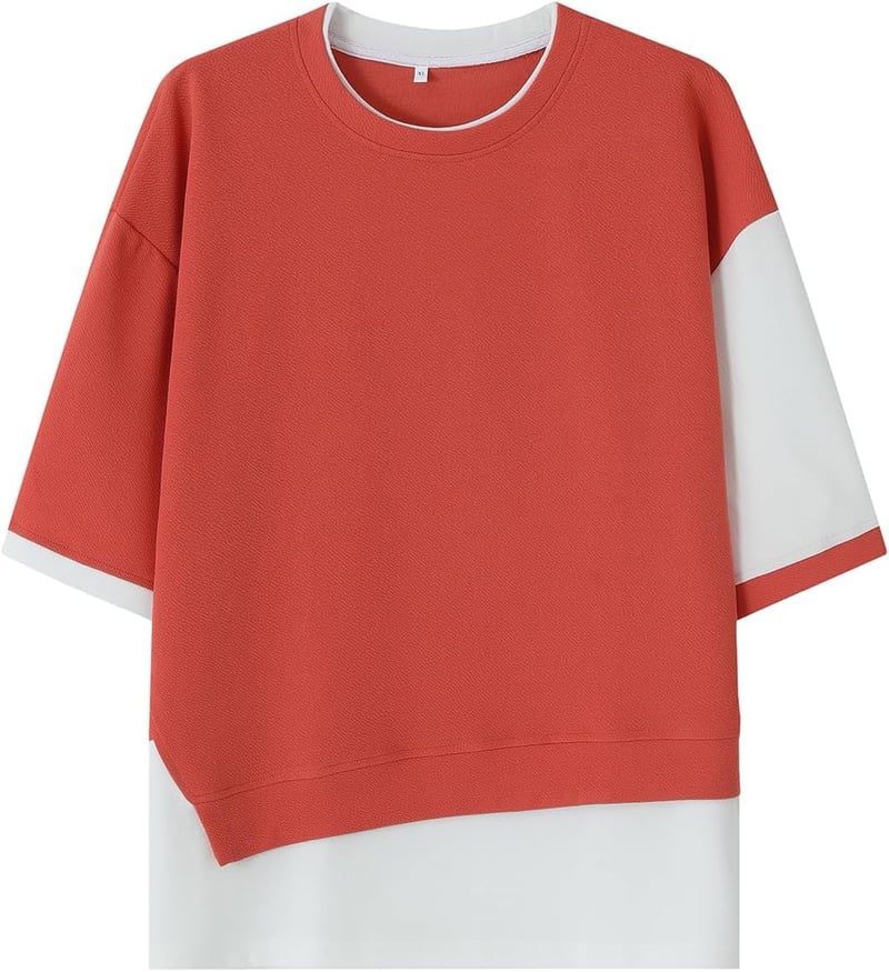 夏服 メンズ tシャツ 無地 七分袖 速乾性 軽量 ファッション 大きいサイズ
