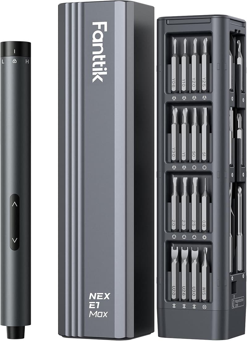 Fanttik E1 Max 電動精密ドライバー 50in1 USB-C充電式 DIY修理ツールセット