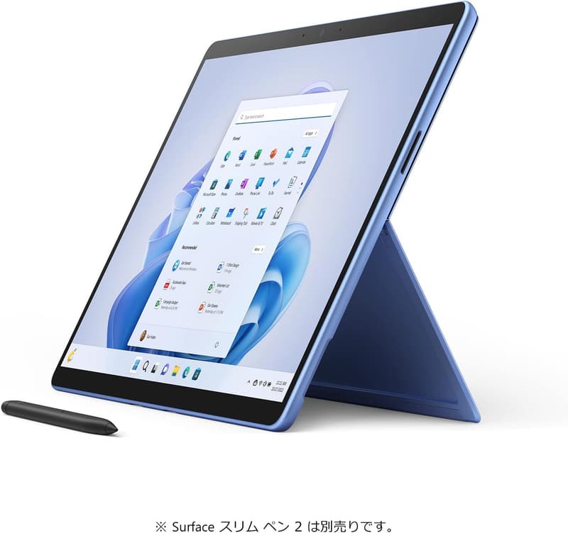 13インチ Microsoft Surface Pro 9 (第12世代 Core-i5, 8GB, 256GB, Office H&B 2021搭載) - サファイア