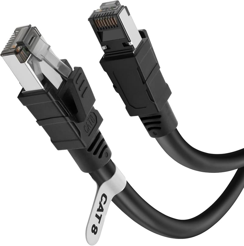 CAT8 2m LANケーブル 高速40Gbps/2000MHz シールド イーサネットケーブル