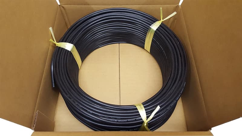 高性能ギガビット対応日本製LANケーブル（Cat5e）100m（黒）