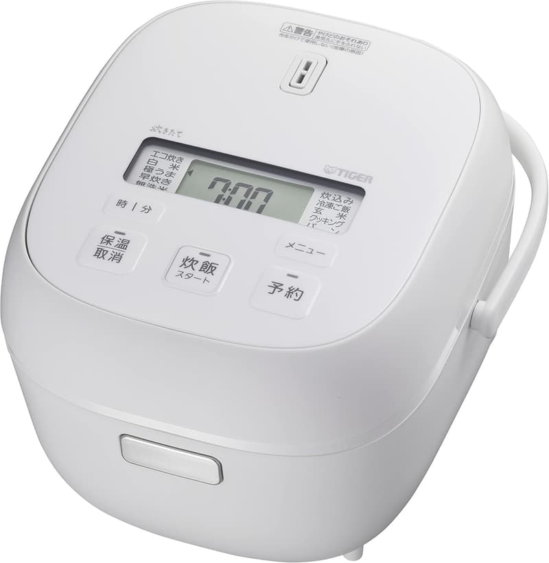 一人暮らし用 3合 炊飯器 マイコン 冷凍ごはん・パン調理対応 マットホワイト JBS-A055WM