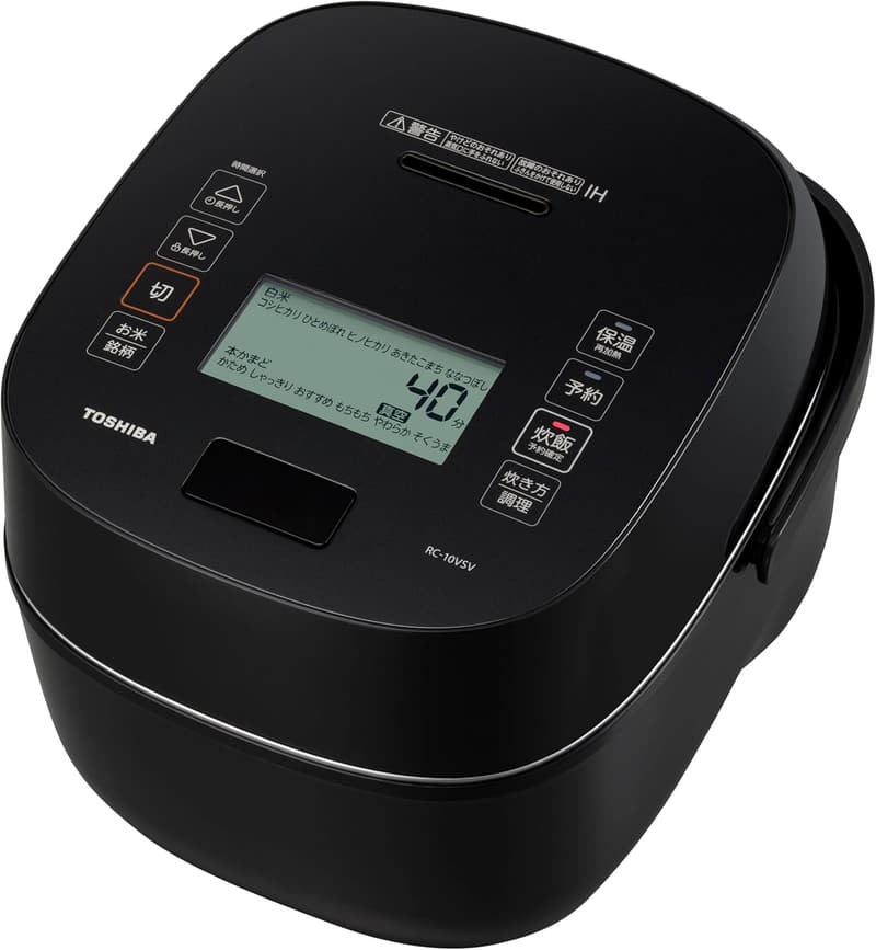 日本製 炊飯器 5.5合 炎匠炊き RC-10VSV(K) グランブラック 真空IH 40時間保温