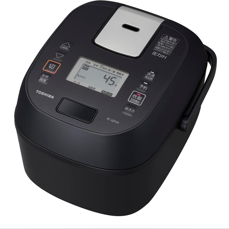 一人暮らし向け圧力IH炊飯器 3.5合 ブラック RC-6ZPXR(K)