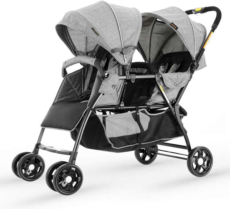 双子用折りたたみベビーカー 背面タイプ UVカット 振動緩和 0～36ヶ月用