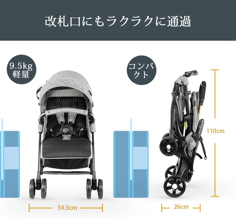 双子用折りたたみベビーカー 背面タイプ UVカット 振動緩和 0～36ヶ月用