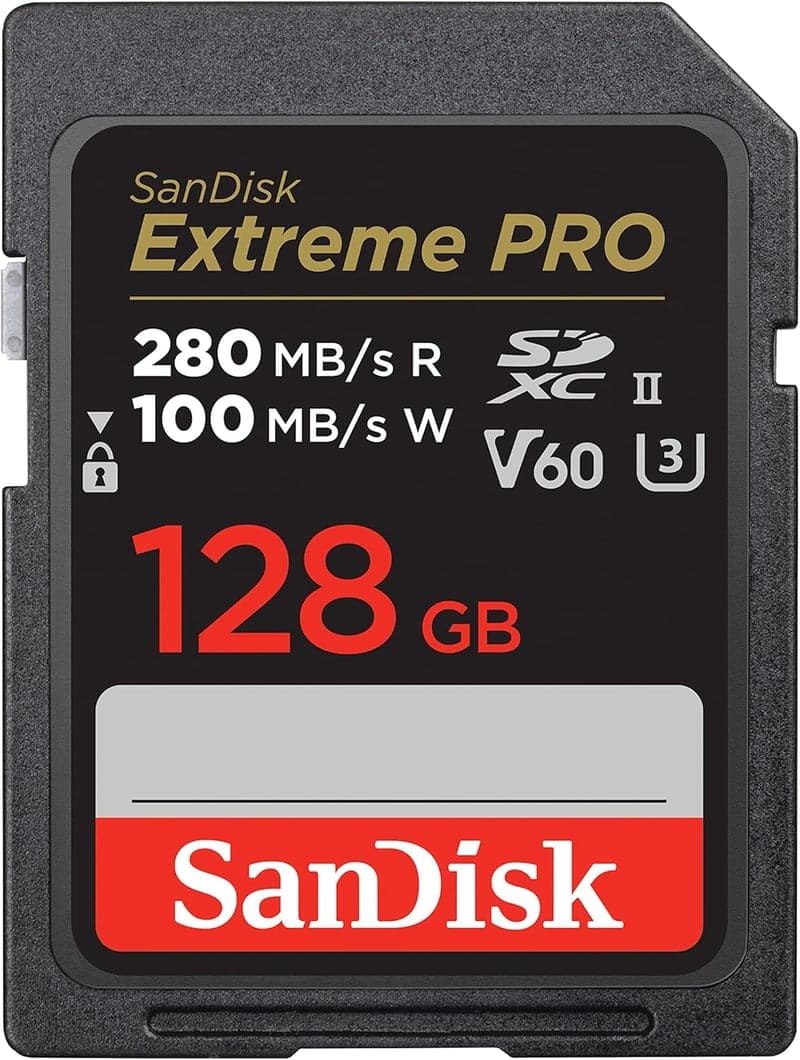 SanDisk 128GB Extreme PRO SDXCカード UHS-II V60 4K/6K対応 防水・耐衝撃 速さ最大280MB/秒