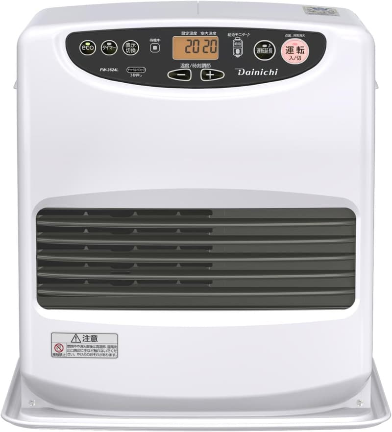 ダイニチ 石油ファンヒーター Lタイプ 木造10畳/コンクリート13畳用 ムーンホワイト FW-3624L-W