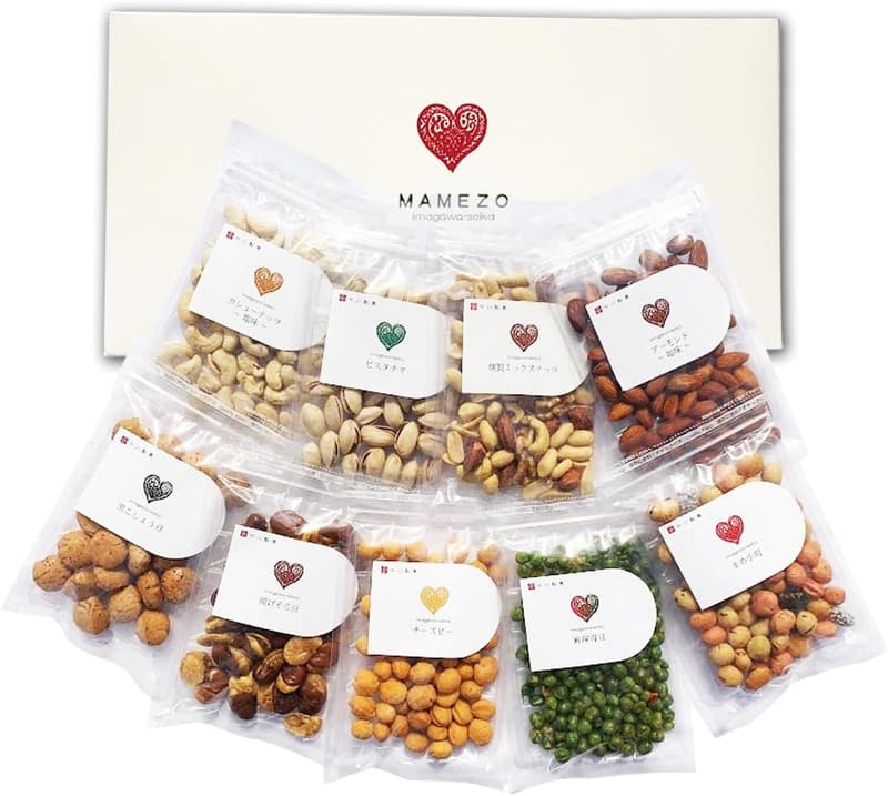 父の日・母の日ギフト 今川製菓 ナッツ＆豆菓子9パックセット