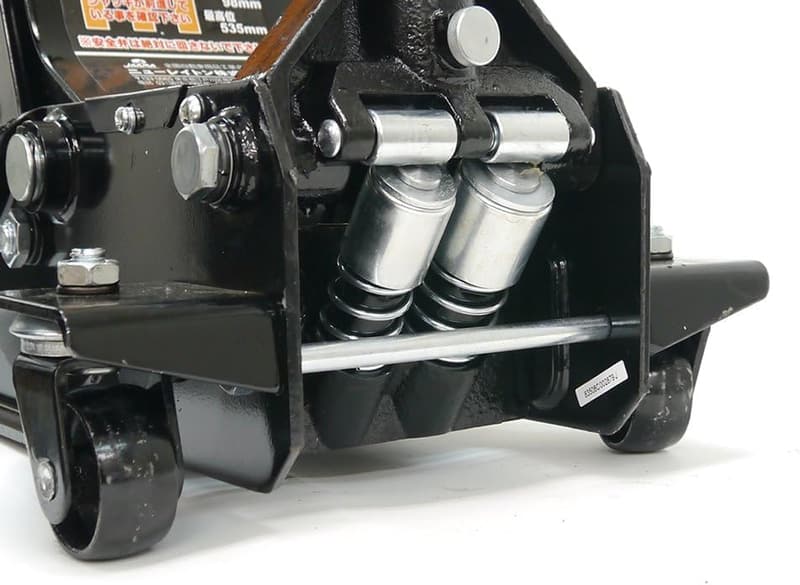 ローダウン車対応 エマーソン 3.25t ダブルピストン 低床ガレージジャッキ【ラバーパッド付】